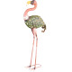 Decoration MagicHome Mecco, Flamingo, tin, 37x19x85 cm Decoration MagicHome Mecco, Flamingo, tin, 37x19x85 cm