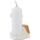 MagicHome decoration, Cross with candle, LED, polyresin, for the grave, 2xAA, 11.5x11.5x18 cm MagicHome decoration, Cross with candle, LED, polyresin, for the grave, 2xAA, 11.5x11.5x18 cm
