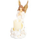 MagicHome decoration, Angel with candle, LED, polyresin, for the grave, 10.5x14x20 cm MagicHome decoration, Angel with candle, LED, polyresin, for the grave, 10.5x14x20 cm