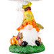 MagicHome Nature decoration, Dwarf under the mushroom, polyresin, 10.8x12x16.7 cm