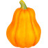 MagicHome Nature decoration, Pumpkin, orange, terracotta, 7.5x7.5x10 cm