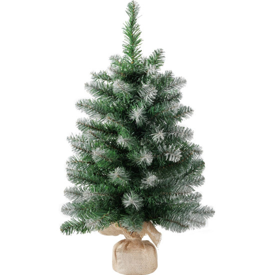 MagicHome jõulupuu Belo, džuudi kuusk, lumised otsad, eriti tihe, 60 cm