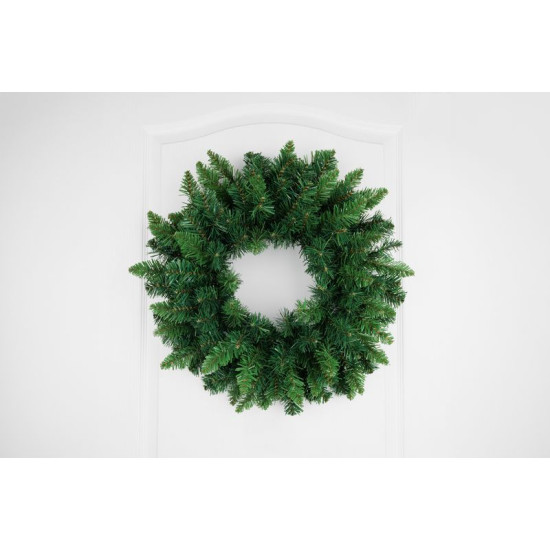 MagicHome Christmas wreath, natural, 45 cm, 160 branches, EXTRA THICK