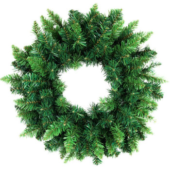 MagicHome Christmas wreath, natural, 45 cm, 160 branches, EXTRA THICK