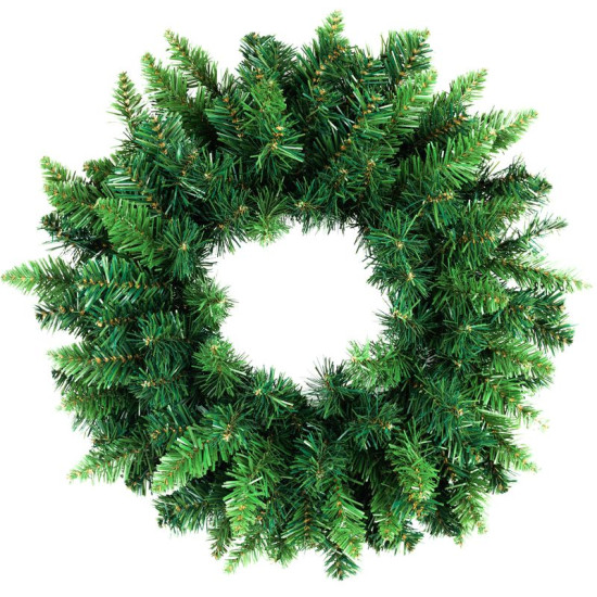 MagicHome Christmas wreath, natural, 45 cm, 160 branches, EXTRA THICK
