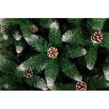 MagicHome Christmas tree Albero, fir, snowy ends, with pine cones, 180 cm MagicHome Christmas tree Albero, fir, snowy ends, with pine cones, 180 cm