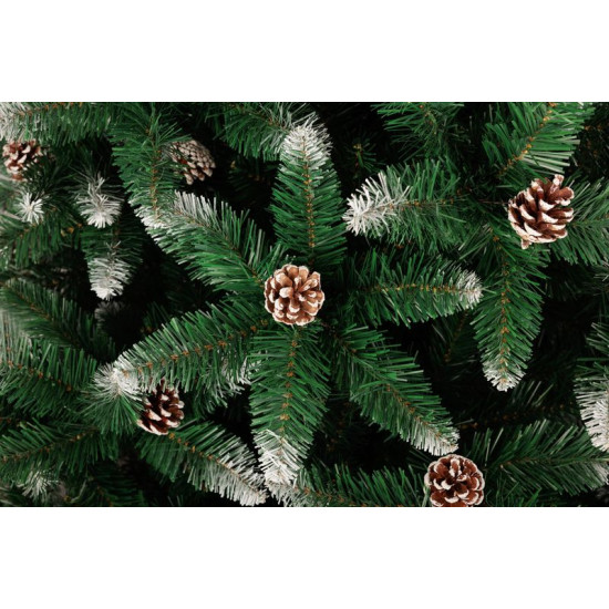 MagicHome Christmas tree Albero, fir, snowy ends, with pine cones, 180 cm MagicHome Christmas tree Albero, fir, snowy ends, with pine cones, 180 cm