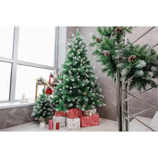 MagicHome Christmas tree Albero, fir, snowy ends, with pine cones, 180 cm MagicHome Christmas tree Albero, fir, snowy ends, with pine cones, 180 cm