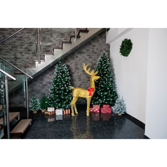 MagicHome Christmas tree Albero, fir, snowy ends, with pine cones, 200 cm MagicHome Christmas tree Albero, fir, snowy ends, with pine cones, 200 cm