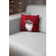 MagicHome Christmas pillow, Santa, red, 30x30 cm MagicHome Christmas pillow, Santa, red, 30x30 cm