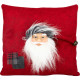 MagicHome Christmas pillow, Santa, red, 30x30 cm MagicHome Christmas pillow, Santa, red, 30x30 cm