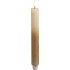 MagicHome jõuluküünal, LED, 2xAAA, üksikvalgusti, taimer, kreem/kuldne, metallikefekt, 3x25 cm
