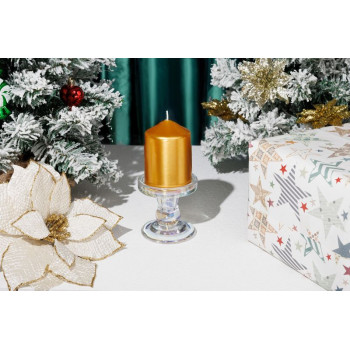 MagicHome Christmas candle stand, glass, 8.5x8.3 cm