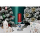 MagicHome Christmas candle stand, glass, 8.5x14 cm MagicHome Christmas candle stand, glass, 8.5x14 cm