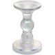 MagicHome Christmas candle stand, glass, 8.5x14 cm MagicHome Christmas candle stand, glass, 8.5x14 cm