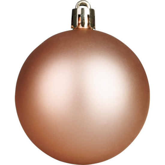 MagicHome Christmas balls, set, 65 pcs, rose gold, mix, for the Christmas tree