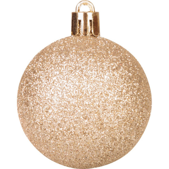 MagicHome Christmas balls, 8 pcs, white-bronze, for the Christmas tree, 5 cm, Sellbox 36 tubes MagicHome Christmas balls, 8 pcs, white-bronze, for the Christmas tree, 5 cm, Sellbox 36 tubes