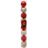 MagicHome Christmas balls, 8 pcs, white-bronze, for the Christmas tree, 5 cm, Sellbox 36 tubes