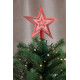 MagicHome Christmas decoration, 1 pc, 20 cm, star, red, for the Christmas tree MagicHome Christmas decoration, 1 pc, 20 cm, star, red, for the Christmas tree