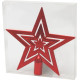 MagicHome Christmas decoration, 1 pc, 20 cm, star, red, for the Christmas tree MagicHome Christmas decoration, 1 pc, 20 cm, star, red, for the Christmas tree