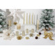 Küünal MagicHome Christmas, 4,8x8 cm, silindriline, pakk. 4 tk, šampanja, sädelusega, advend Küünal MagicHome Christmas, 4,8x8 cm, silindriline, pakk. 4 tk, šampanja, sädelusega, advend