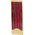 MagicHome Christmas candle, 25 cm, pack. 4 pcs., red, spiral, twisted