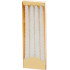 MagicHome Christmas candle, 25 cm, pack. 4 pcs., white, spiral, twisted