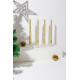 MagicHome Christmas candle, 25 cm, pack. 4 pcs., golden, spiral, twisted MagicHome Christmas candle, 25 cm, pack. 4 pcs., golden, spiral, twisted