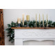 MagicHome Christmas candle, 25 cm, pack. 4 pcs., golden, spiral, twisted MagicHome Christmas candle, 25 cm, pack. 4 pcs., golden, spiral, twisted