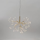 MagicHome Jõulukaunistused, Ilutulestik, 72 LED-i Soe Valge, Üksik Valgus, Pengant, Kuldne, 25 cm