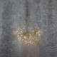 MagicHome Jõulukaunistused, Ilutulestik, 72 LED-i Soe Valge, Üksik Valgus, Pengant, Kuldne, 25 cm
