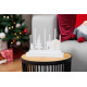 MagicHome Christmas candlestick, 8 LED warm white, 2xAA, MDF, interior, 24x5.5x18 cm MagicHome Christmas candlestick, 8 LED warm white, 2xAA, MDF, interior, 24x5.5x18 cm