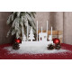 MagicHome Christmas candlestick, 8 LED warm white, 2xAA, MDF, interior, 24x5.5x18 cm MagicHome Christmas candlestick, 8 LED warm white, 2xAA, MDF, interior, 24x5.5x18 cm
