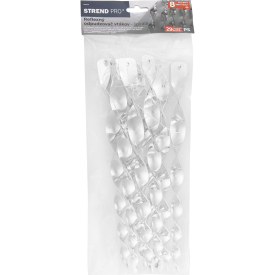 Linnupeletaja Strend Pro, spiraalne, peegeldav, 29 cm, pakk. 8 tk Linnupeletaja Strend Pro, spiraalne, peegeldav, 29 cm, pakk. 8 tk