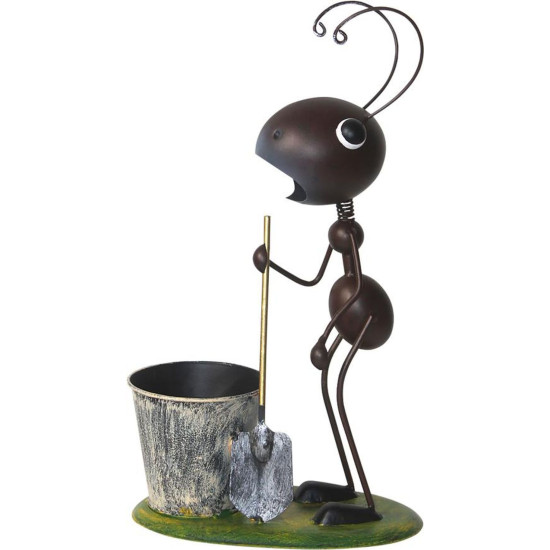 MagicHome Mecco decoration, Ant with spade, sheet metal, 25x14x44 cm MagicHome Mecco decoration, Ant with spade, sheet metal, 25x14x44 cm