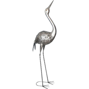 MagicHome Mecco decoration, Crane, sheet metal, 34x23x111 cm MagicHome Mecco decoration, Crane, sheet metal, 34x23x111 cm