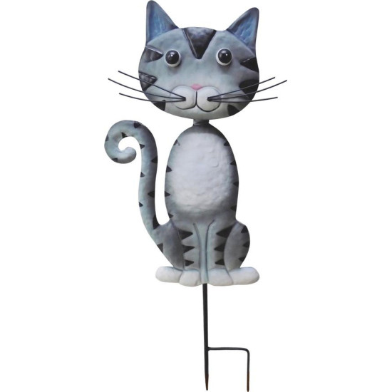 MagicHome Mecco украшение, Кот, листовой металл, серый, врезной, 25,5x3,5x61 см MagicHome Mecco украшение, Кот, листовой металл, серый, врезной, 25,5x3,5x61 см