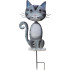 MagicHome Mecco украшение, Кот, листовой металл, серый, врезной, 25,5x3,5x61 см