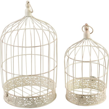 MagicHome Mecco decoration, Bird cage, set of 2 pieces