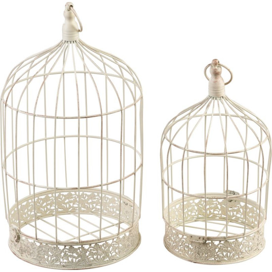 MagicHome Mecco decoration, Bird cage, set of 2 pieces MagicHome Mecco decoration, Bird cage, set of 2 pieces