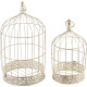 MagicHome Mecco decoration, Bird cage, set of 2 pieces MagicHome Mecco decoration, Bird cage, set of 2 pieces