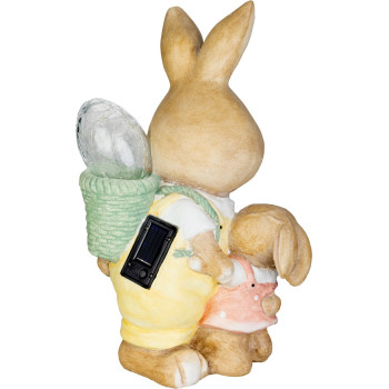 MagicHome decoration, Bunny with baby and egg, ceramic, 17.8x25.5x39 cm