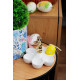 Magichome decoration, bunny with eggs on eggs, ceramics, 15x15x11,7 cm