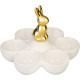 Magichome decoration, bunny with eggs on eggs, ceramics, 15x15x11,7 cm