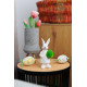 Украшение Magic Home, Doe с пасхальным яйцом,  5,3x8x17,3 см