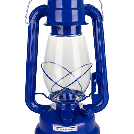 Kerosene lamp, 300 mm, blue