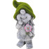 Decoration MagicHome, Girl with green hat, ceramics, 9.5x6.5x17.8 cm
