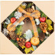 MagicHome Nature pärg, ripats, sügis, oranž, vibusõlm, 30 cm