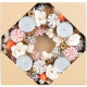 MagicHome Christmas wreath, Advent, pink-orange, 30 cm