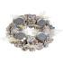 MagicHome Christmas wreath, Advent, blue and white, 30 cm